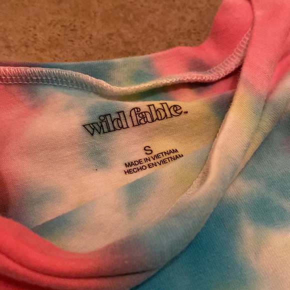 Womens Tie Dye Cropped Shirt - Picture 4 of 6